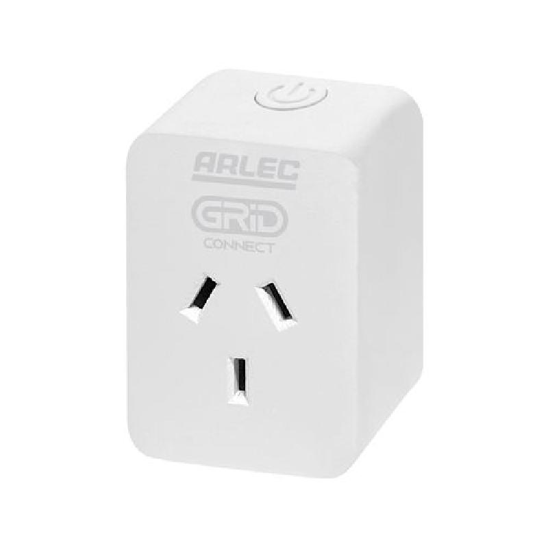 Arlec Grid Connect Smart Plug In Socket With Energy Meter (PC191HA or PC191BKHA) - Arlec-PC191HA-Plug.jpg